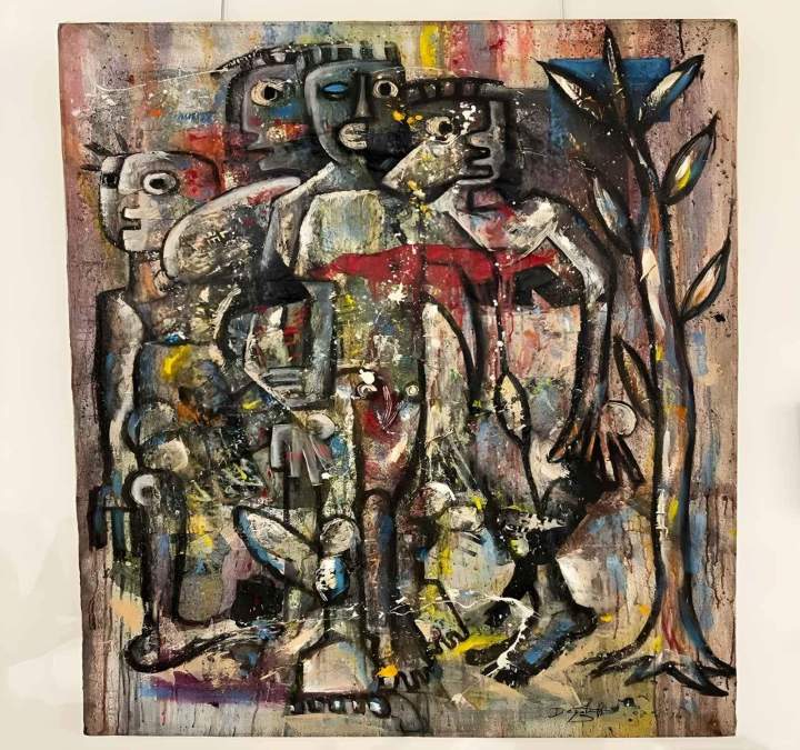 Œuvre plasticienne peinte Guadeloupe